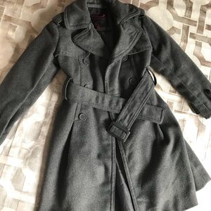 Girls Yoki Faux Wool Peacoat